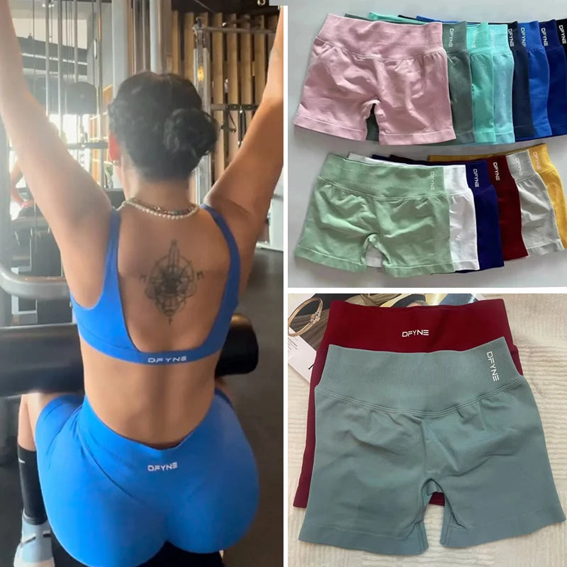 Shorts de cintura baja con efecto lifting Serenova Impact Sculpt: pantalones cortos de yoga y fitness sin costuras para mujer