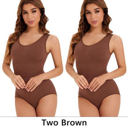 2 PCS Slimming Bodysuit Women One-Piece Shapewear Corset Reducing Body Shaper Modeling Underwear Tummy Control Panties Briefs