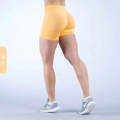 Shorts de cintura baja con efecto lifting Serenova Impact Sculpt: pantalones cortos de yoga y fitness sin costuras para mujer