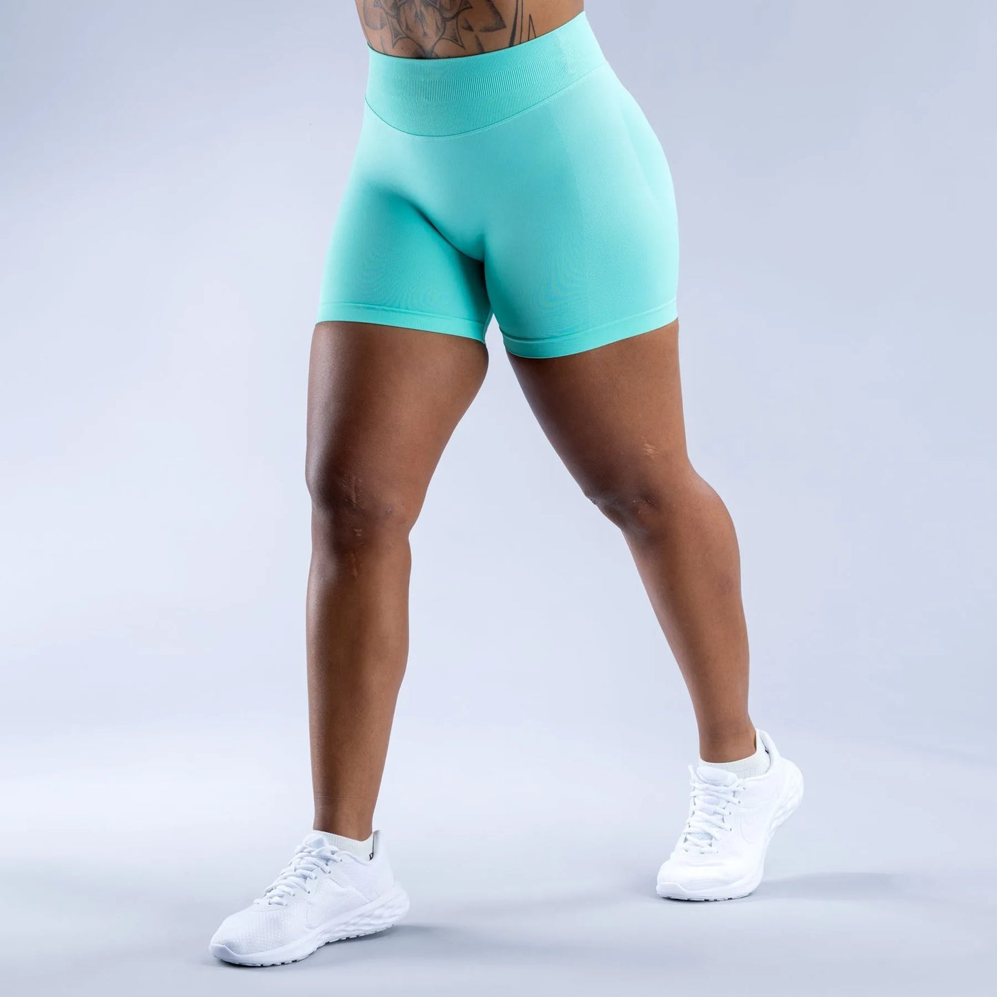 SculptFit High-Waist Scrunch Biker Shorts