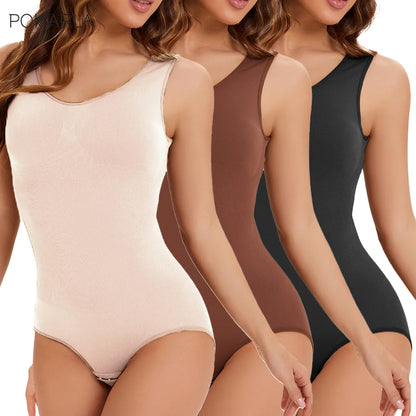 2 PCS Slimming Bodysuit Women One-Piece Shapewear Corset Reducing Body Shaper Modeling Underwear Tummy Control Panties Briefs