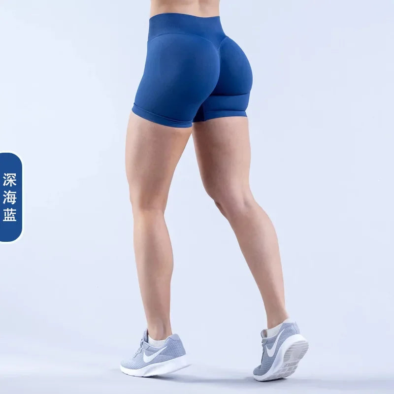 Shorts de cintura baja con efecto lifting Serenova Impact Sculpt: pantalones cortos de yoga y fitness sin costuras para mujer